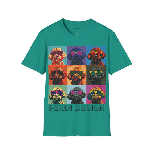 Funky Shades Cockapoo - Unisex Softstyle T-Shirt