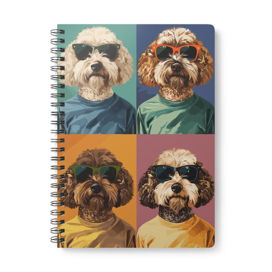 Cool Cockapoo - Wirobound Softcover Notebook, A5, UK